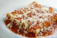 Cannelloni de peito de peru e mussarela